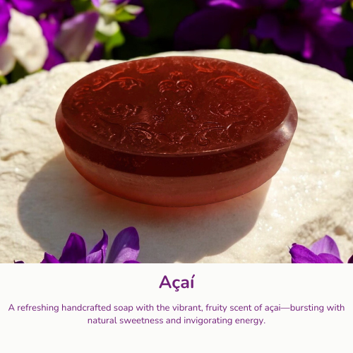 Artisanal Fruital Soap Line - Glycerin-based soaps Made in Brazil (Pack of 3)